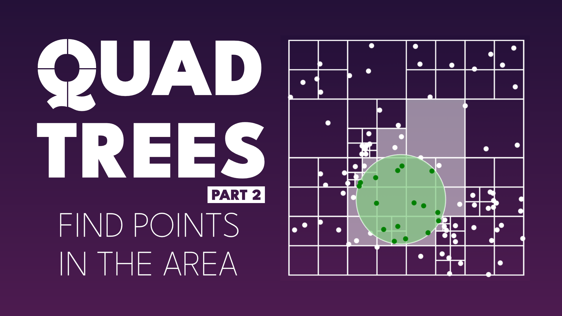Quad Trees: Find in the area