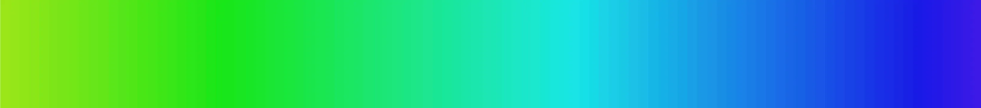 Spectrum for HSL(x, 80%, 50%), x from 80 to 250.